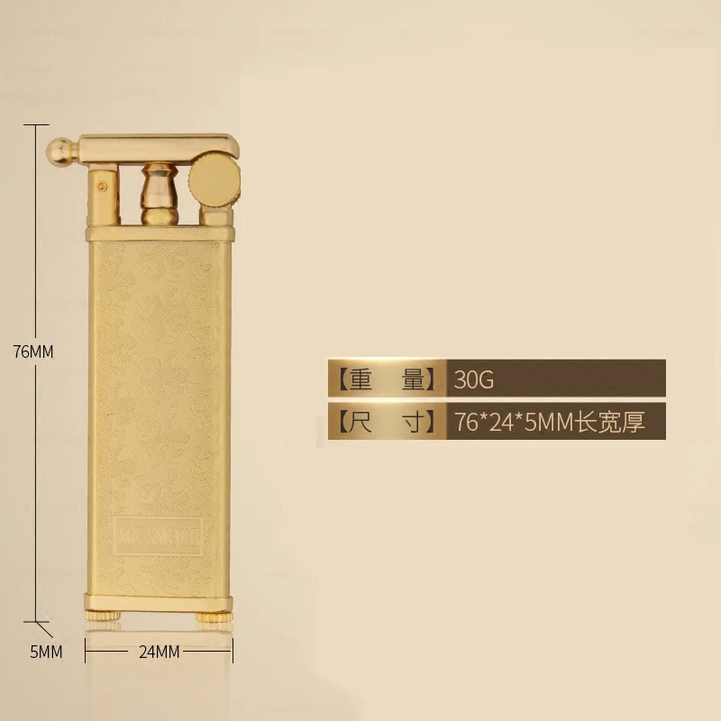 Giappone marca rame oro ruota sottile cherosene benzina accendino personalità accendisigari regalo da uomo