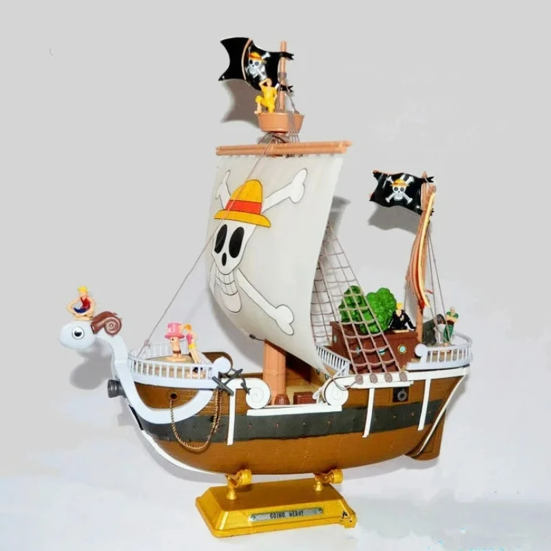 

One Piece Thousand Sunny Going Merry Boat Pvc Anime Action Figure Collection Pirate Model Ship Partially assembled Toy Gifts