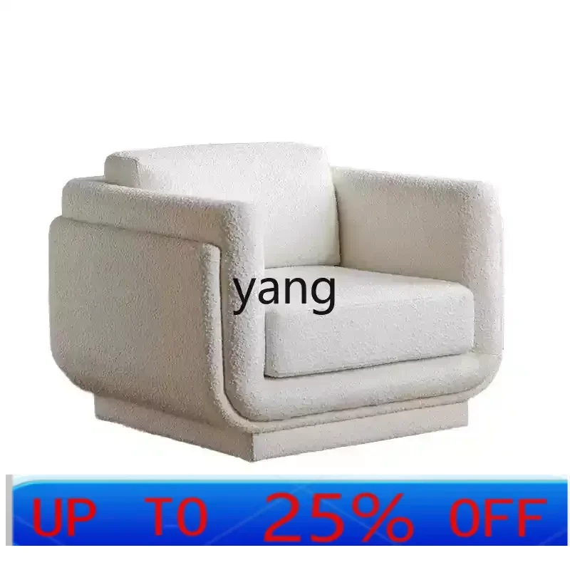 

LMM single sofa chair 360 degree rotatable medieval original design cream wind sofa
