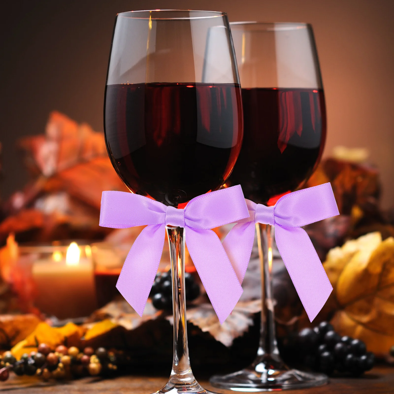 

30pcs Butterfly Bow Decor Wine Glass Charms Handmade Drink Markers For Wedding Birthday Party Shower Celebrations