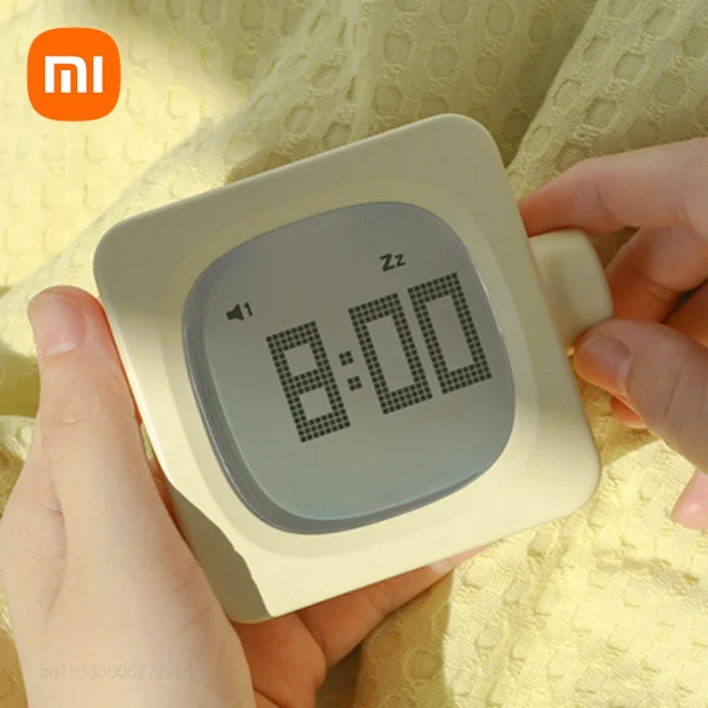 Xiaomi-relógio Despertador Multifuncional com Temporizador Quarto Cabeceira Escritório Luz Ajustável Inteligente Bluetooth Usb Recarregável