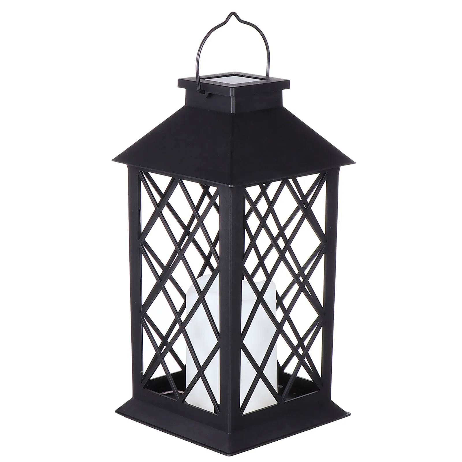 1 قطعة LED ضوء الشمس الحديد المطاوع خمر فانوس الإضاءة الدافئة ل ساحة حديقة الشمسية الرياح مصباح مصباح حديقة #6