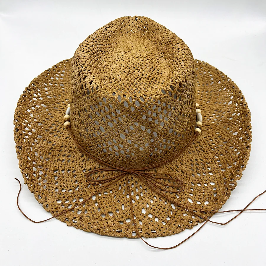 

Бумажная веревка, тканая трава, купольная летняя прохладная пляжная шляпа для взрослых и отдыха на море