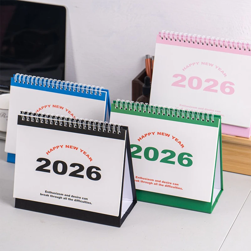 2026 Simple Calendar Book Monthly Daily Planner Scheduler Time Management Desktop Decoration For Home Office Standing Use