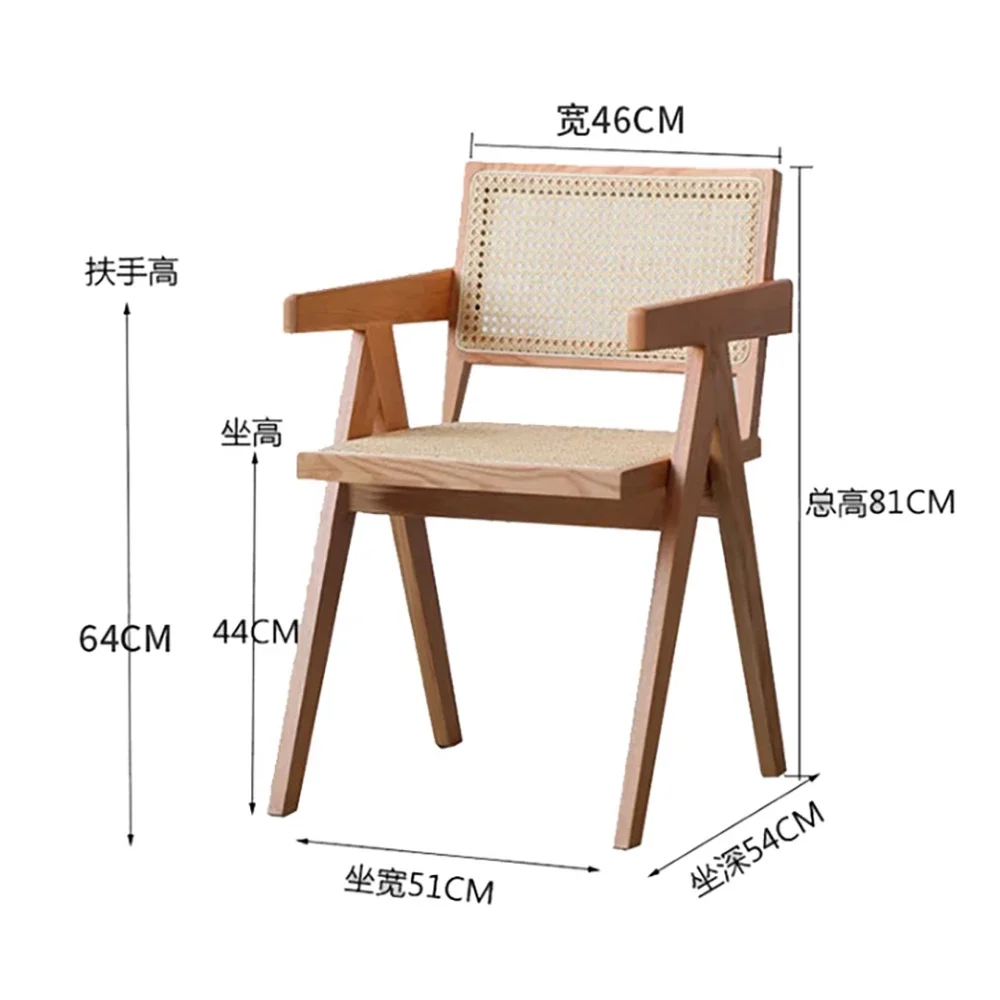 Dining Chairs Set of 2 Luxury Aesthetic Nordic Comfortable Living Room Chairs Kitchen Wood Chaise Salle A Manger Home Furniture