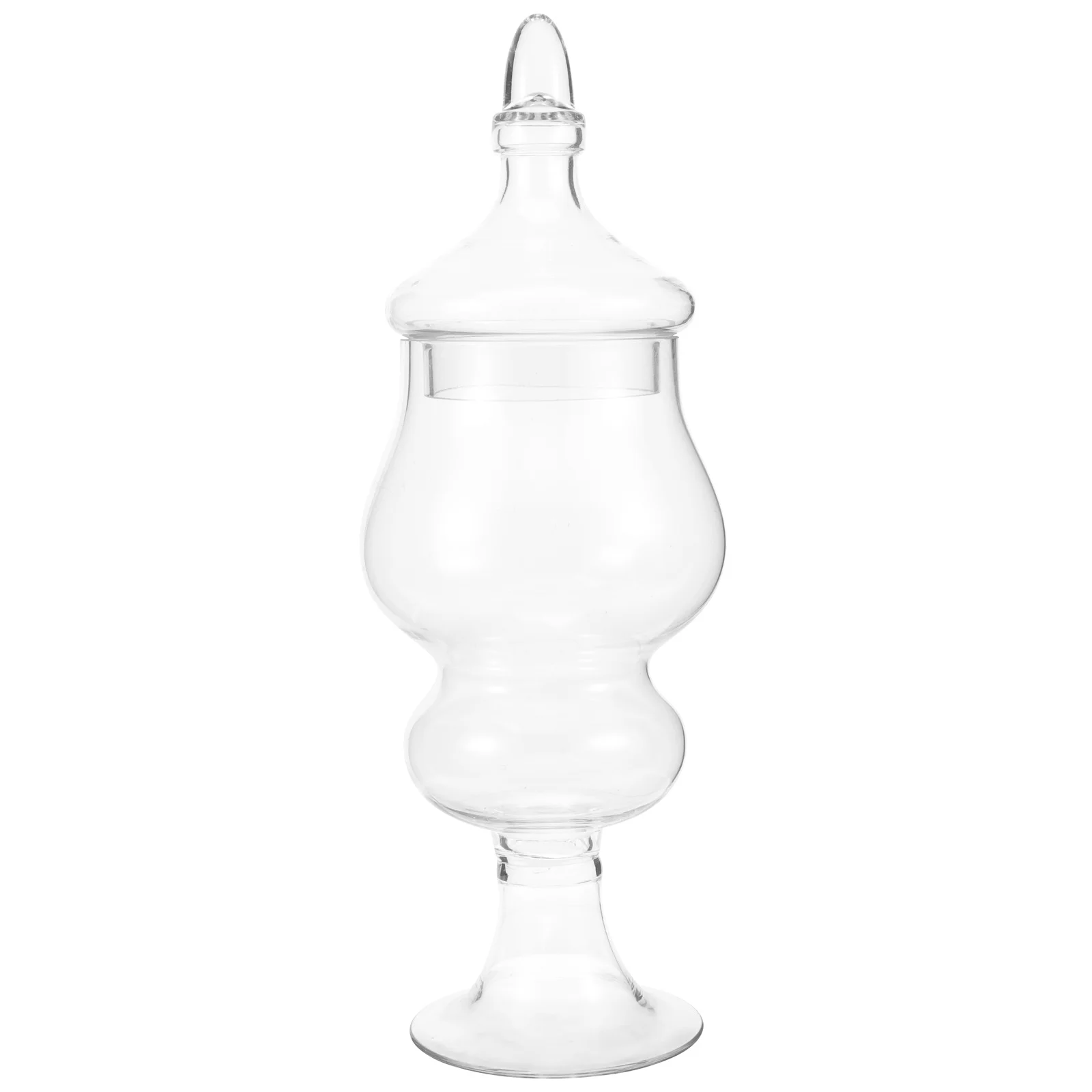 

Creative Transparent Glass Candy Container Party Favor Canister Decorative Marshmallow Candy Storage Sugar Holder