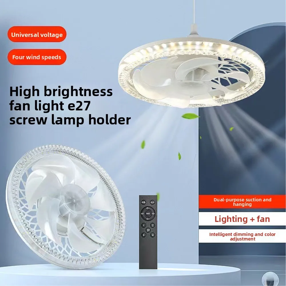 

Ceiling Fan With Light Socket-style Modern Recessed Low Ceiling Fan Dimmable 3000K-6500K Room Fans for Bedroom Led Living Room