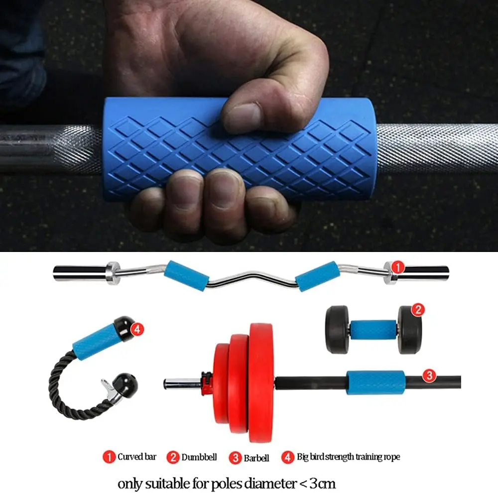 Grip Fat Bar Dumbbell Fat Barbell Grip Thick Bar Grips for Weightlifting Fitness Bar Handle Silicone Non-Slip Protective Pad image 5