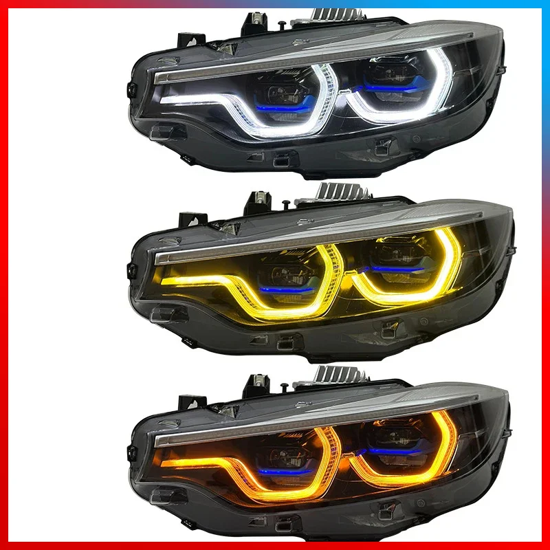 

Suitable for BMW 4 Series F32 headlight assembly F33 F36 modification G22 dual-color golden eye spoon headlight lens