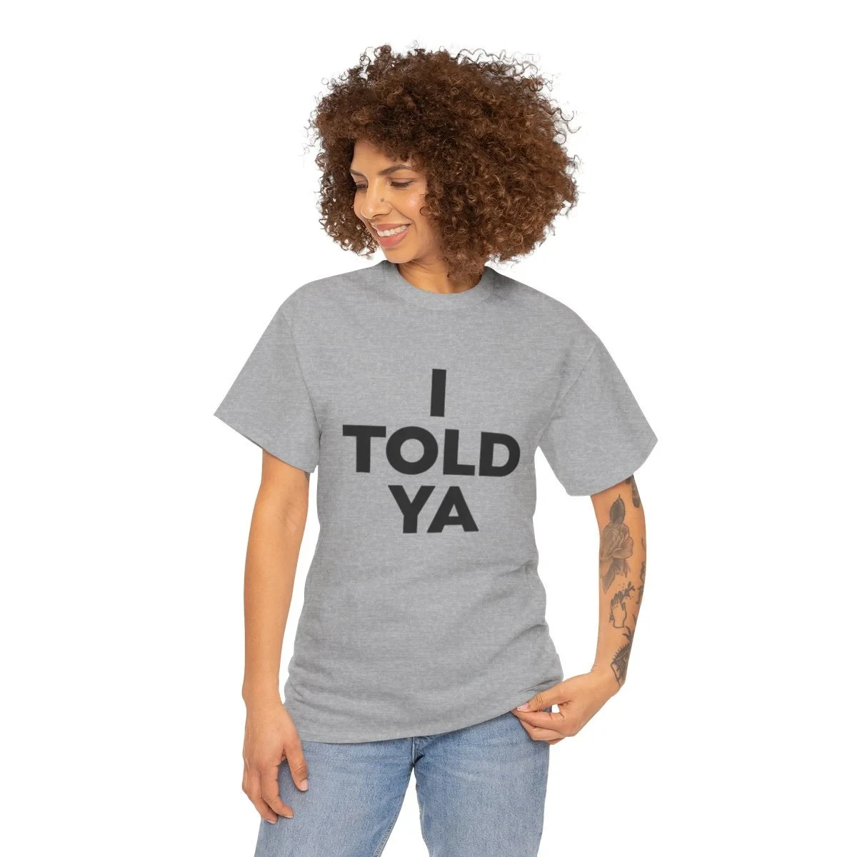 I Told Ya T-shirt Zendaya Challengers Movie Same Style Slogan Graphic Tee Unisex Casual Cotton Short Sleeve T Shirts Streetwear