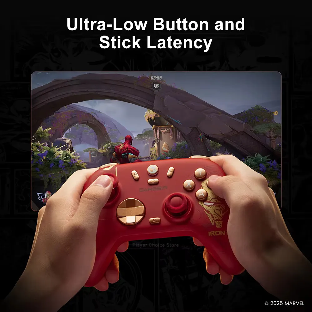 GameSir Nova 2 Lite Iron Man Edition PC Gamepad Wireless Controller for Windows iOS Android Mobile Steam Switch 2&1 Controle - view 6