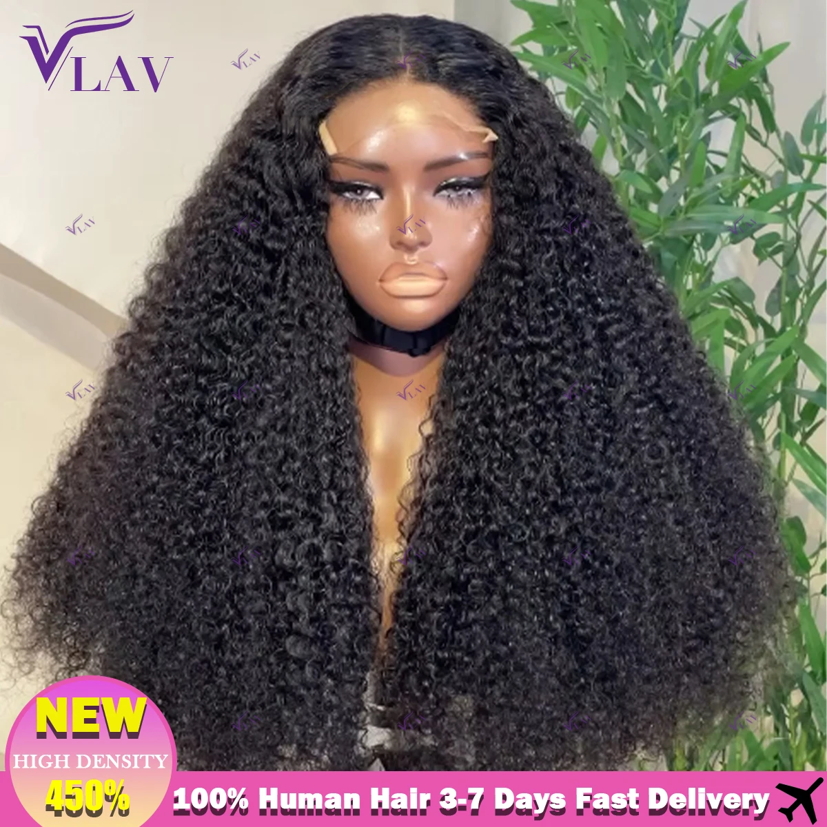 

450% High Density Kinky Curly Glueless Wigs 360 HD Transparent Lace Front Human Hair Wigs 30 36 Inch 13×6 HD Lace Frontal Wigs