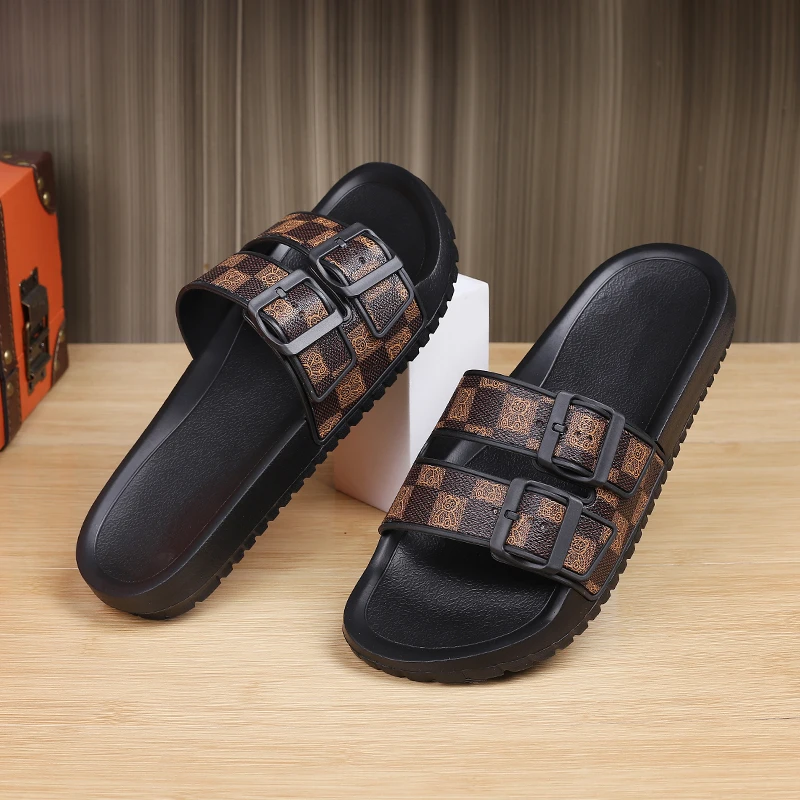 

Дышащие летние тапочки, нескользящие удобные сандалии для домашней ванной комнаты, пляжная одежда, увеличение размера 45, 46, 47