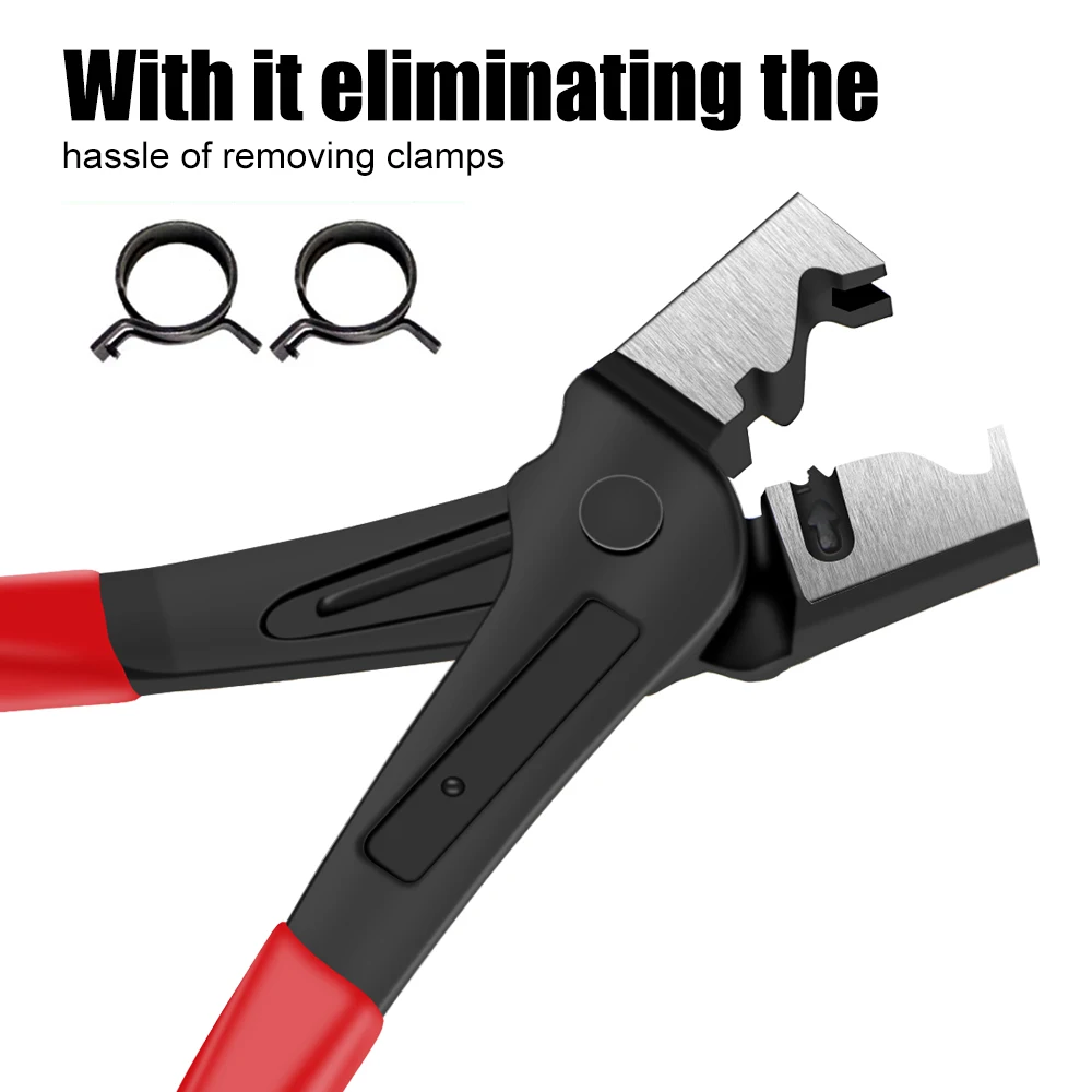 Car Hose Oil Hose Crimping Plier Collar Hose Clip Clamp Pliers Vise R Type Car Repair Hand Tool Auto Repairing Water Pipe Clamp