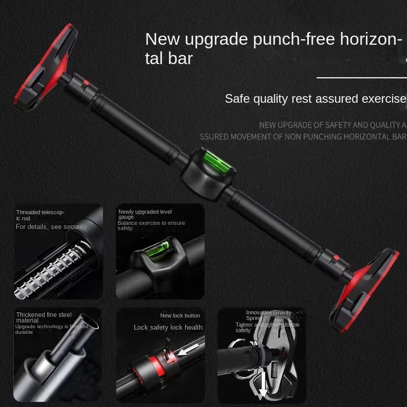 Horizontal bar indoor Household pull-ups children Single-pole Family door frame Fitness Equipment without punching