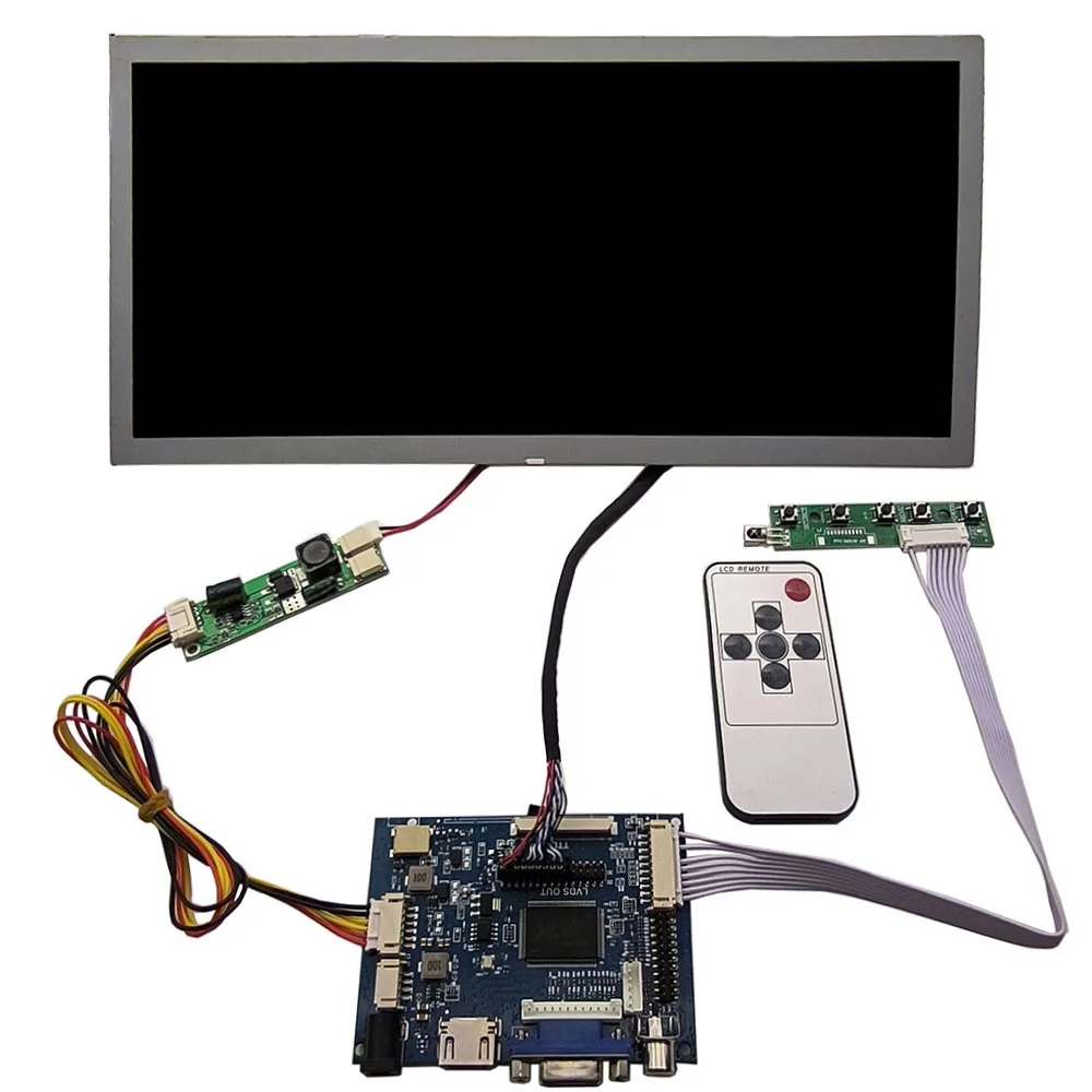 

LQ123K1LG03 Monitor Kit 12.3" 1280x480 LCD LED Screen Display HDMI+VGA+DVI 2AV Controller Driver Board