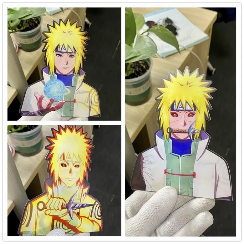 Anime Naruto Sasuke Naruto 3D Illusion Stickers Cartoon Creative PET Stickers Fashion Phone Case Car Decoration Stickers