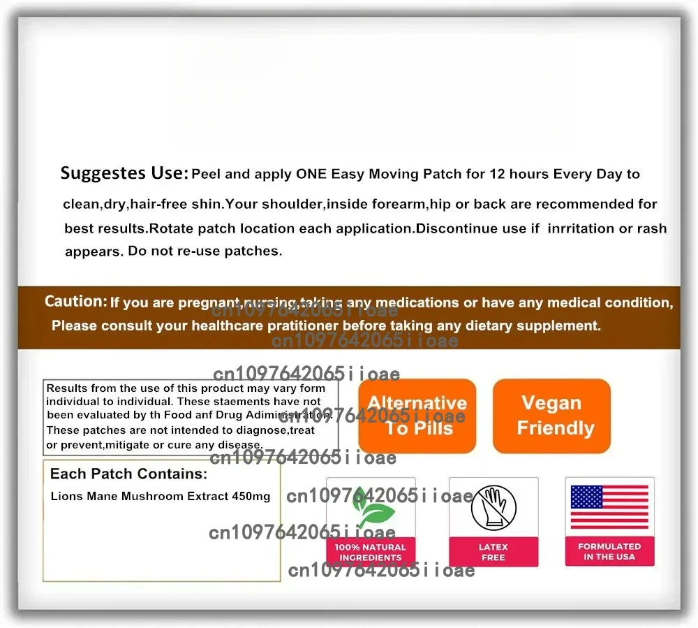 L-Arginine and Saw Palmetto Transdermal Patches to Support Stronger Blood Flow Booster Mens Performance 30 Patches