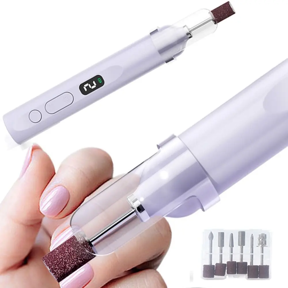 Drill Bits Electric Nail Polisher Apparatus Nail Dryer Lamp Dead Skin Removal Nail Sanding File Set Led Light Adjustable