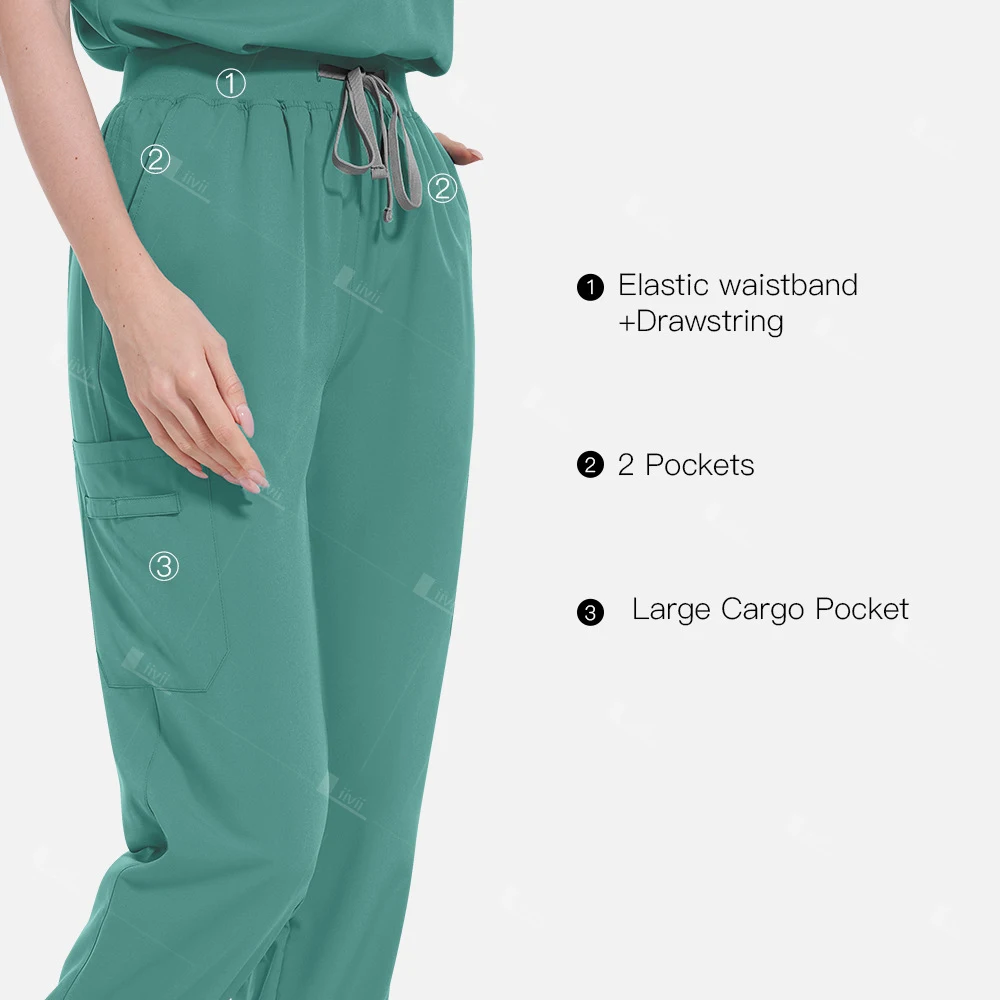 Uniforme de enfermera médica para hombres y mujeres, ropa de trabajo de salón de belleza, ajuste Delgado, conjunto de exfoliación, accesorios de enfermería, traje de cirugía hospitalaria, clínica Dental