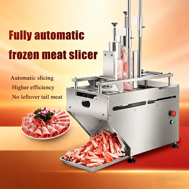 Automatic Slicer Commercial Hotel Hot Pot Restaurants Volume   Necessary Cut Meat Frozen Beef Meat Planing Machine