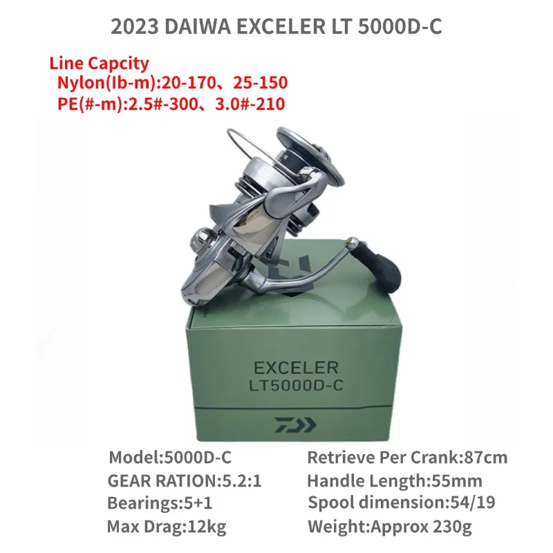 2023 ダイワ エクセラー LT 1000D-XH 2000S-XH 2500 2500D 2500-XH