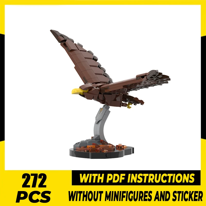 

Модель волшебных колец Moc, строительные блоки, Eagle Friend, кирпичи, модель DIY, сборка, строительная игрушка, праздничные подарки на день рождения
