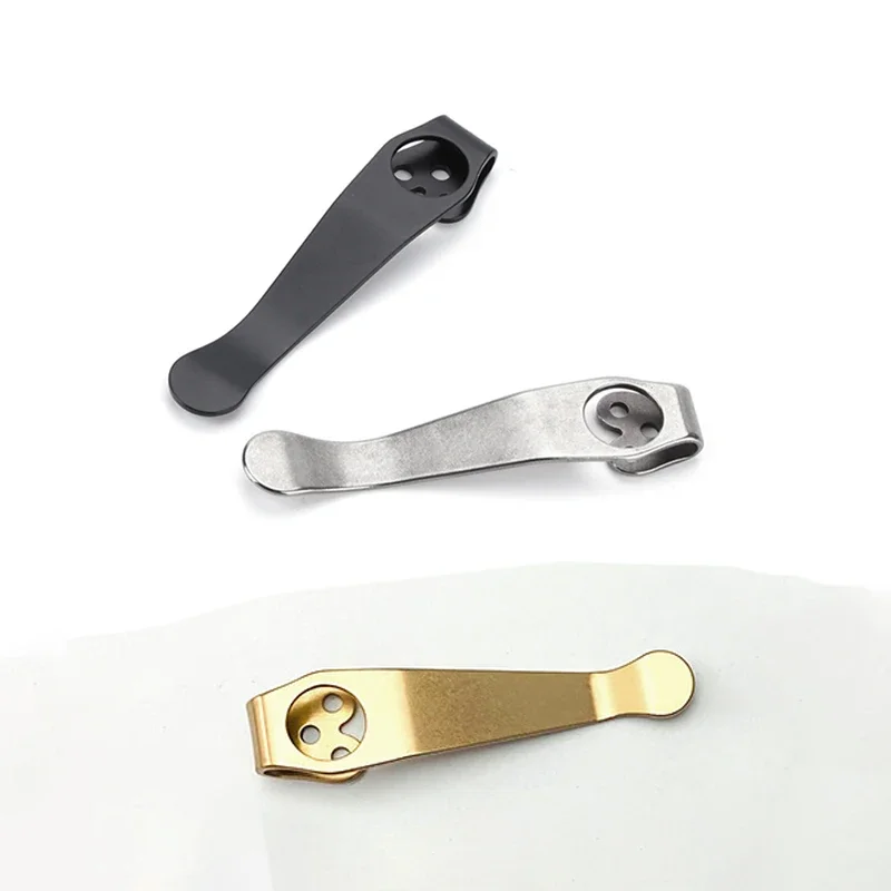 6 Colors Custom Titanium Knife Pocket Clip Back Clamp for Spyderco C81 Paramilitary2 Para3 C11 C10 C223 Manix Delica Endura G10