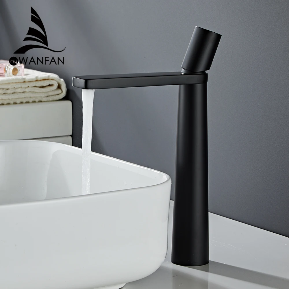 

Basin Faucet Brass Bathroom Faucet Mixer Tap Black/Chrome Wash basin Faucet Single Handle Hot and Cold Lavotory Faucet 855921