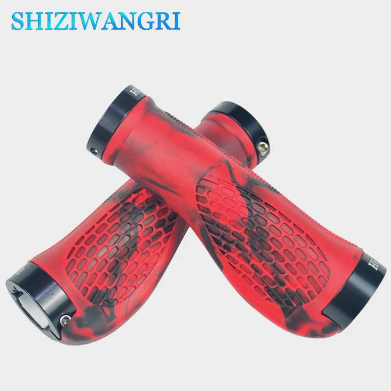 Rubber Bike Handlebar Grip Anti-Skid Ergonomic Mountain MTB Cycling Parts Bicycle Grips Black Gold Red Blue