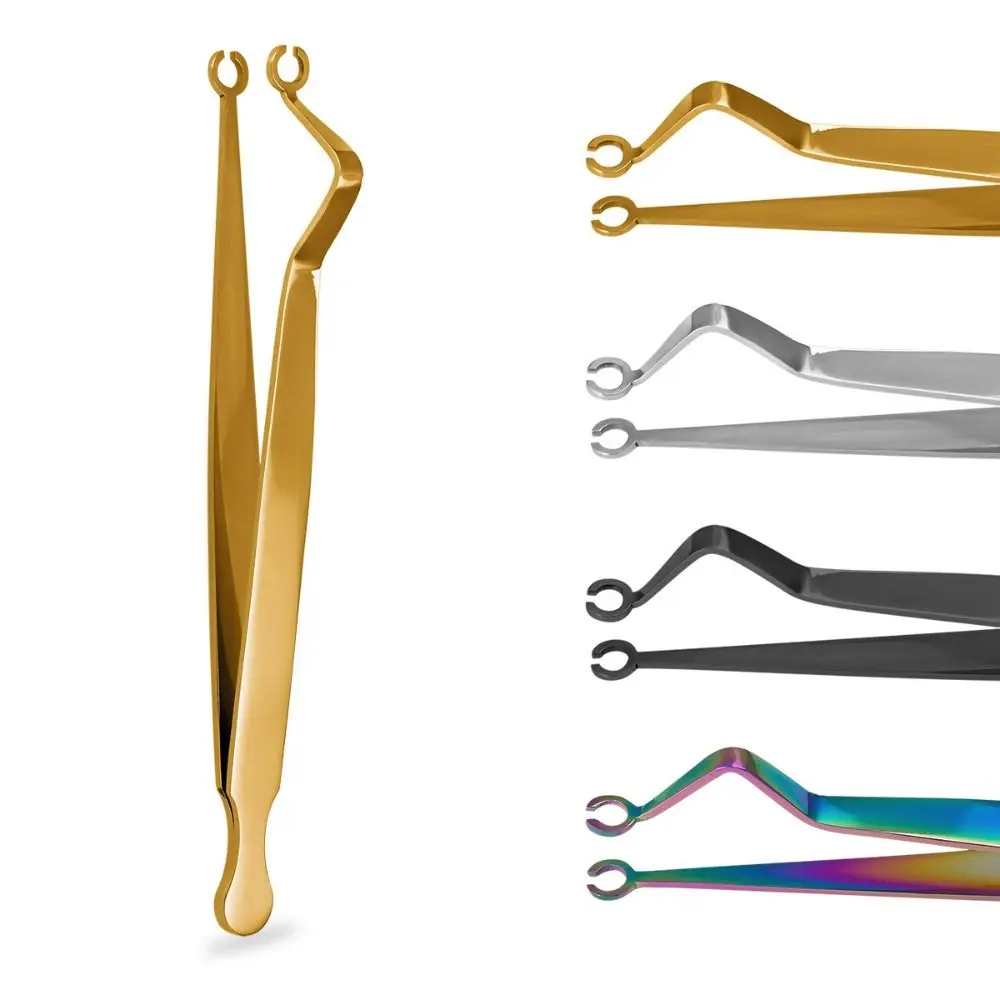 Stainless Steel Body Piercing Tool Septum Piercing Tool Nose Stud Dermal Forceps Navel Stud Ear Stud Dermal Piercing Tool
