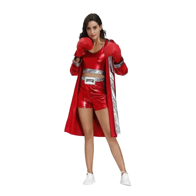 Boxer Robe Cosplay Costume Sports Boxing COUPLE Robe ADULT Boxing Training Boxer Battle Uniform