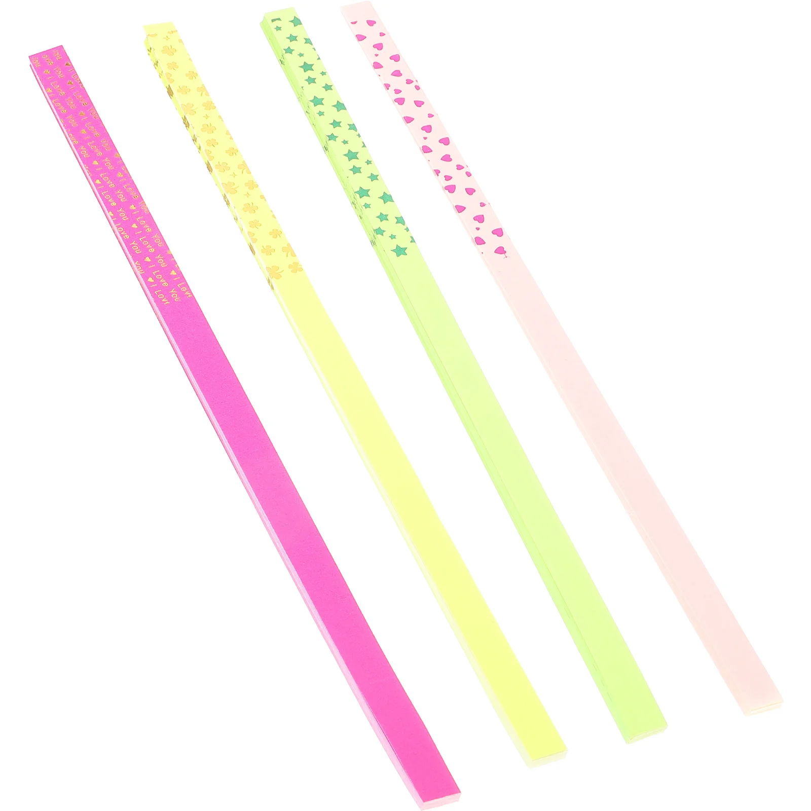 

4Pack DIY Star Paper Strips Children Folding Paper Set for Crafts Decorative Stars Indoor Outdoor Photo Props Backgrounds