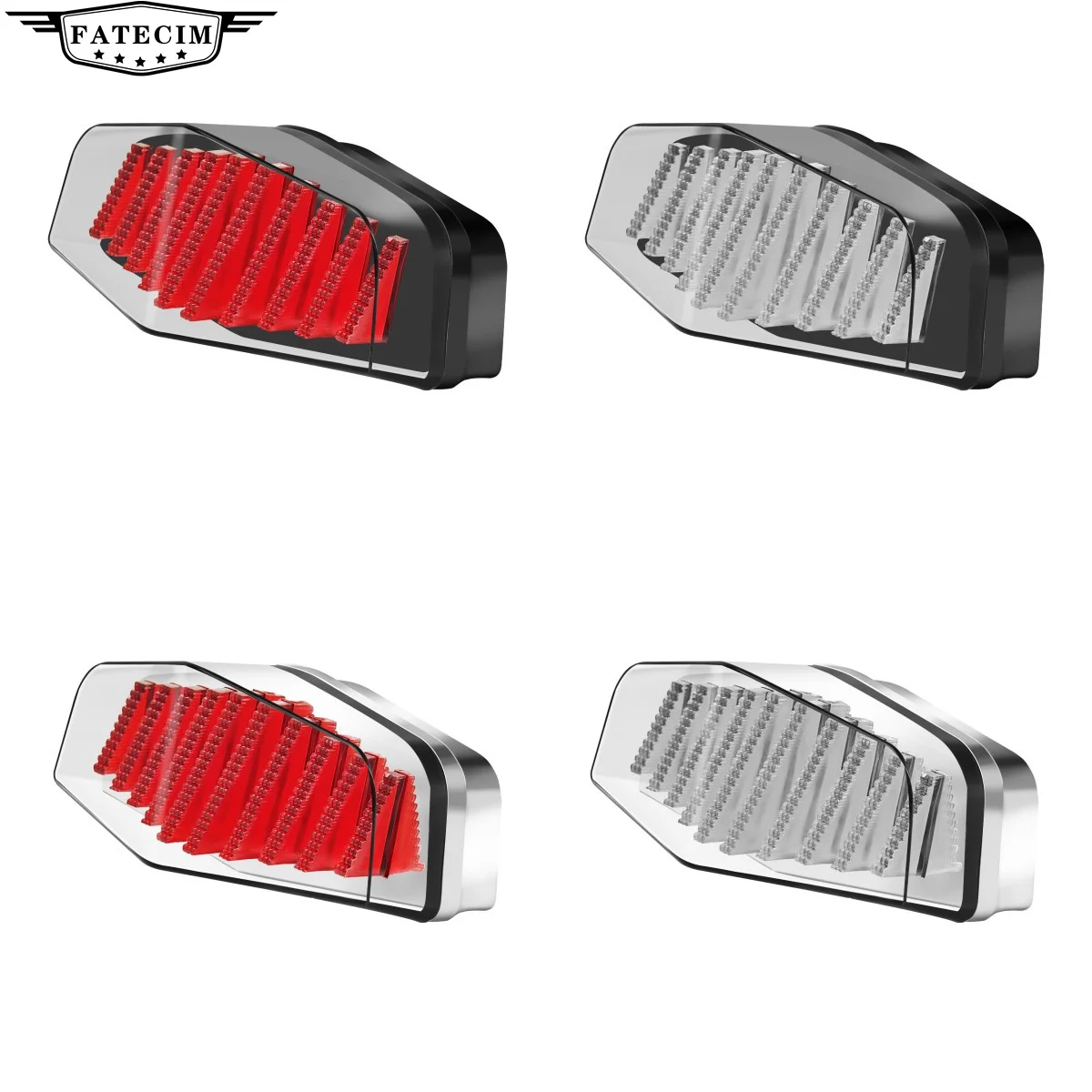 

LED Lucas Style Classic Vintage Motorcycle Tail Light Brake Light For Triumph British Harley Cafe Racer