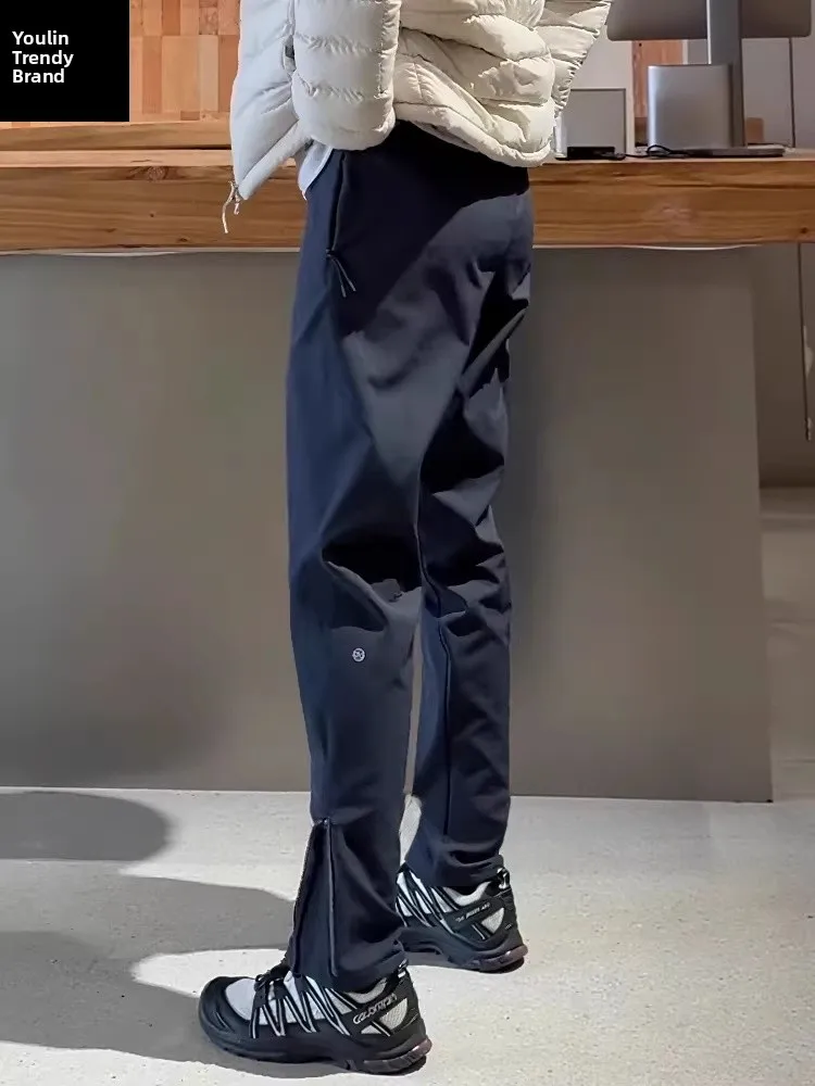 

Мужские брюки-карго в американском стиле, утепленные флисом, водонепроницаемые, на молнии, для работы, походов, спорта, горного туризма