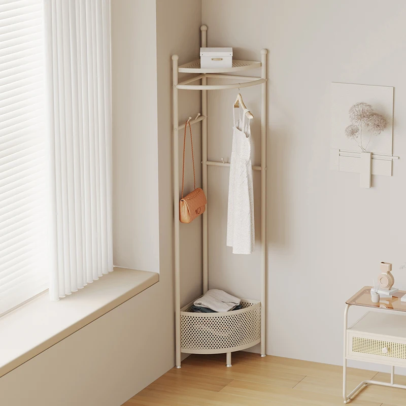 Minimalist ชั้นวางเสื้อผ้าชั้นยืนฟรีมุมโลหะ Coat ขาตั้งห้องนอนบ้านโมเดิร์น Cabides Para Roupa Hall เฟอร์นิเจอร์