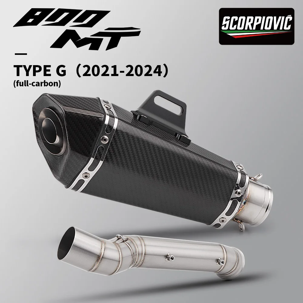 

Надевается для 790 890 Adventure R ADV 800MT выхлопная труба мотоцикла со средним звеном и глушителем 51 мм