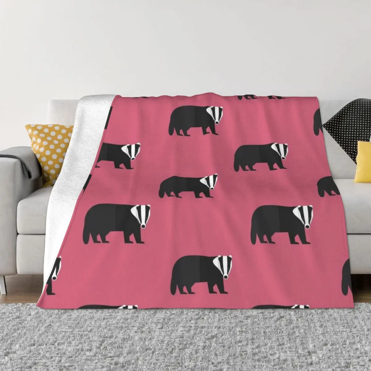 

Badger parade Throw Blanket Fashion Sofa Blankets sofa bed Blankets for babies