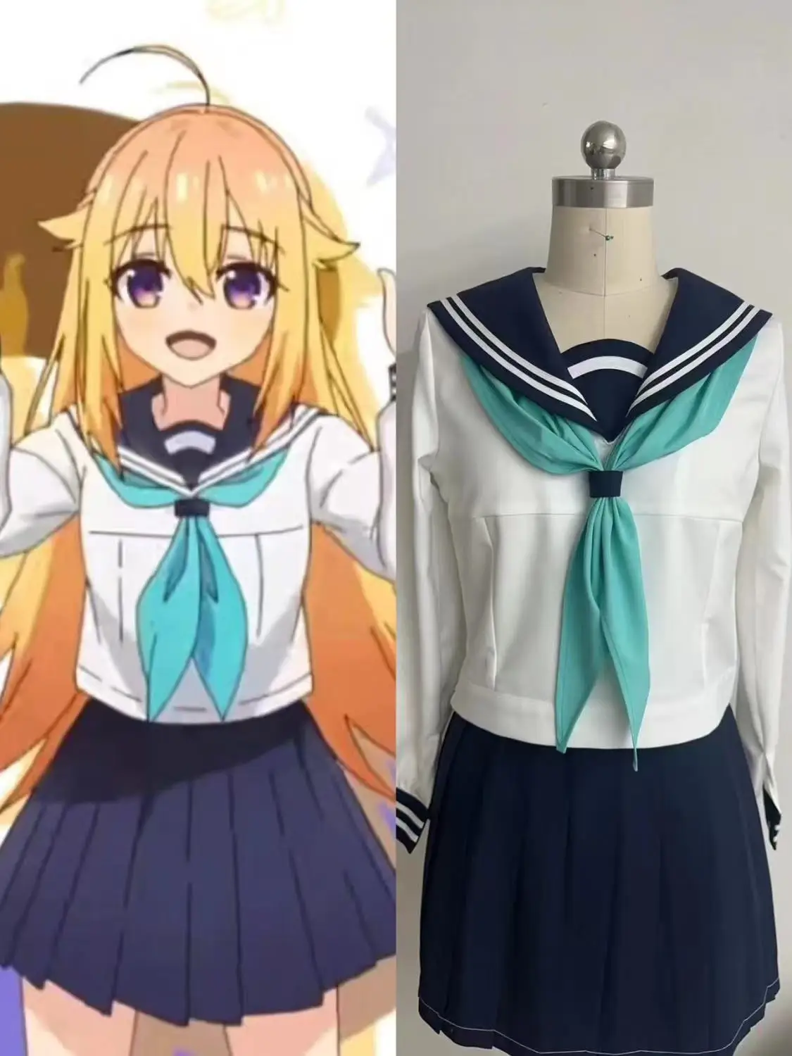 My Deer Friend Nokotan Koshitan & Anko Cosplay Costume - Anime JK Sailor Uniform