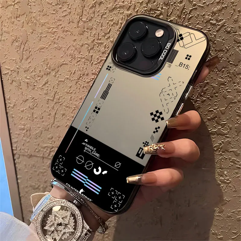 Mode Spiel Matte Telefon Fall für Xiaomi 15 14 13 12 11 Lite 5G NE Mi 13T 14T Pro 4G stoßfest Anti-drop-Rüstung Laser Abdeckung