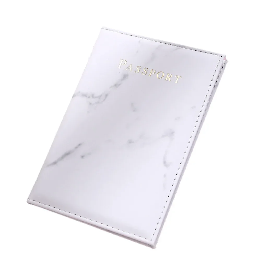 Travel Passport Holder Marble Pattern Passport Covers Passport Cover Flight Ticket Clip ID Credit Card Holder Travel Accessories