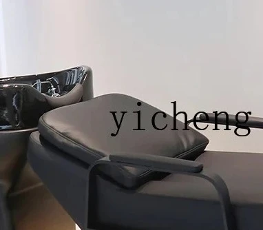 

XL2 Stainless steel ceramic basin for high-end shampoo bed hair salon semi-lying flush bed with water heater
