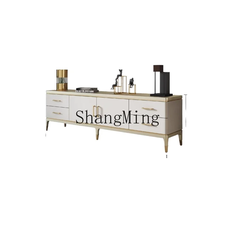 

ZYY modern simple floor table small apartment wall cabinet living room household solid wood floor cabinet