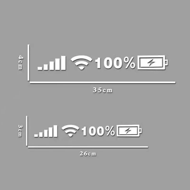 Personalized Signal WIFI Power Phone Logo Car Windshield Sticker Auto Accessories Decoration Decal