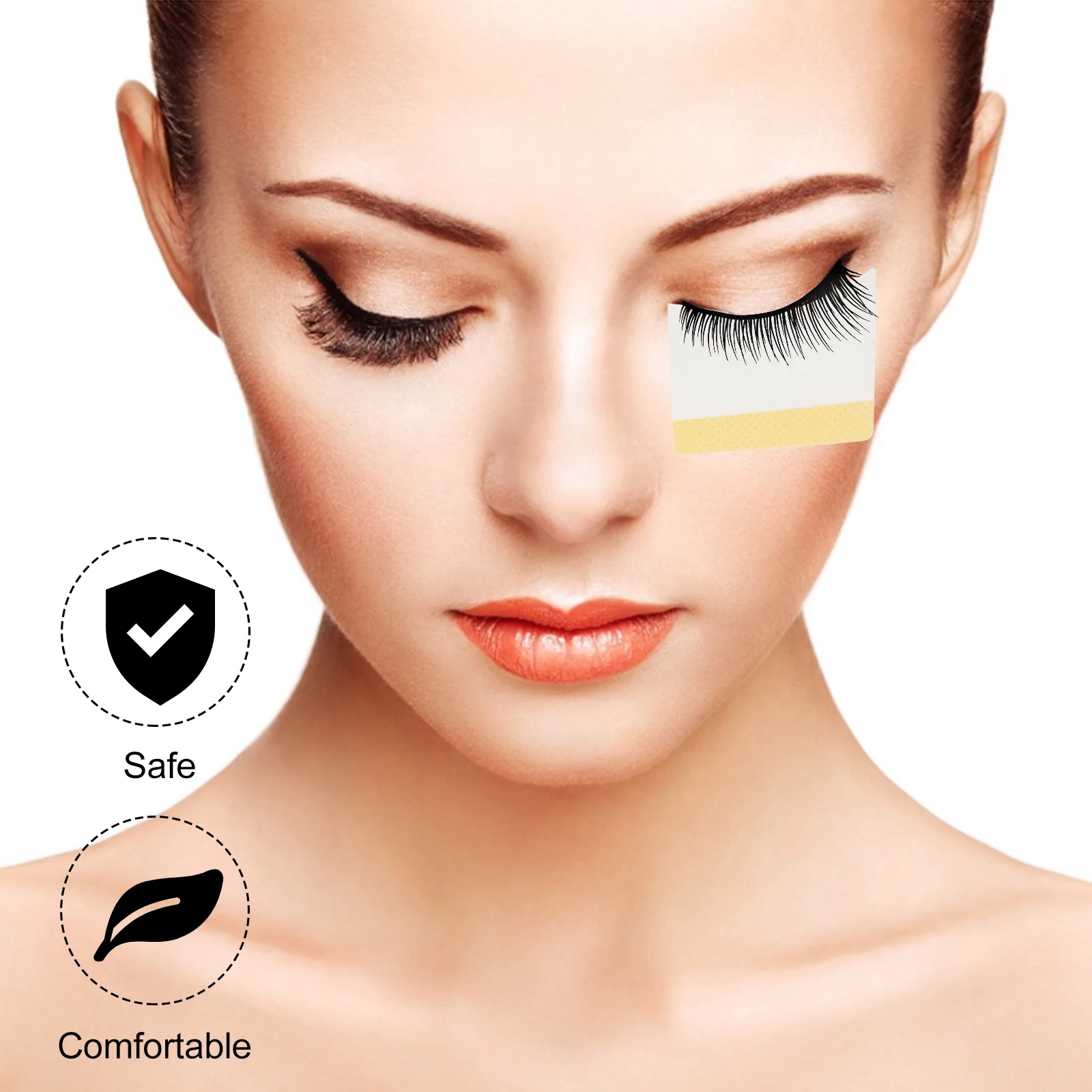 400 قطعة من صفائح القطن لإزالة الرموش أداة رموش صناعية احترافية لتطعيم لوحة ملحقات التجميل خفيفة الوزن #3