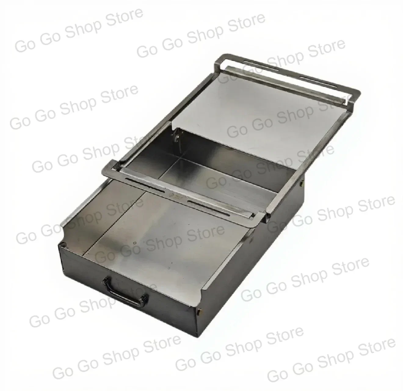 Stainless Steel Telescopic Camping Table Organizer Pull-out Storage Box Outdoor Seasoning Box