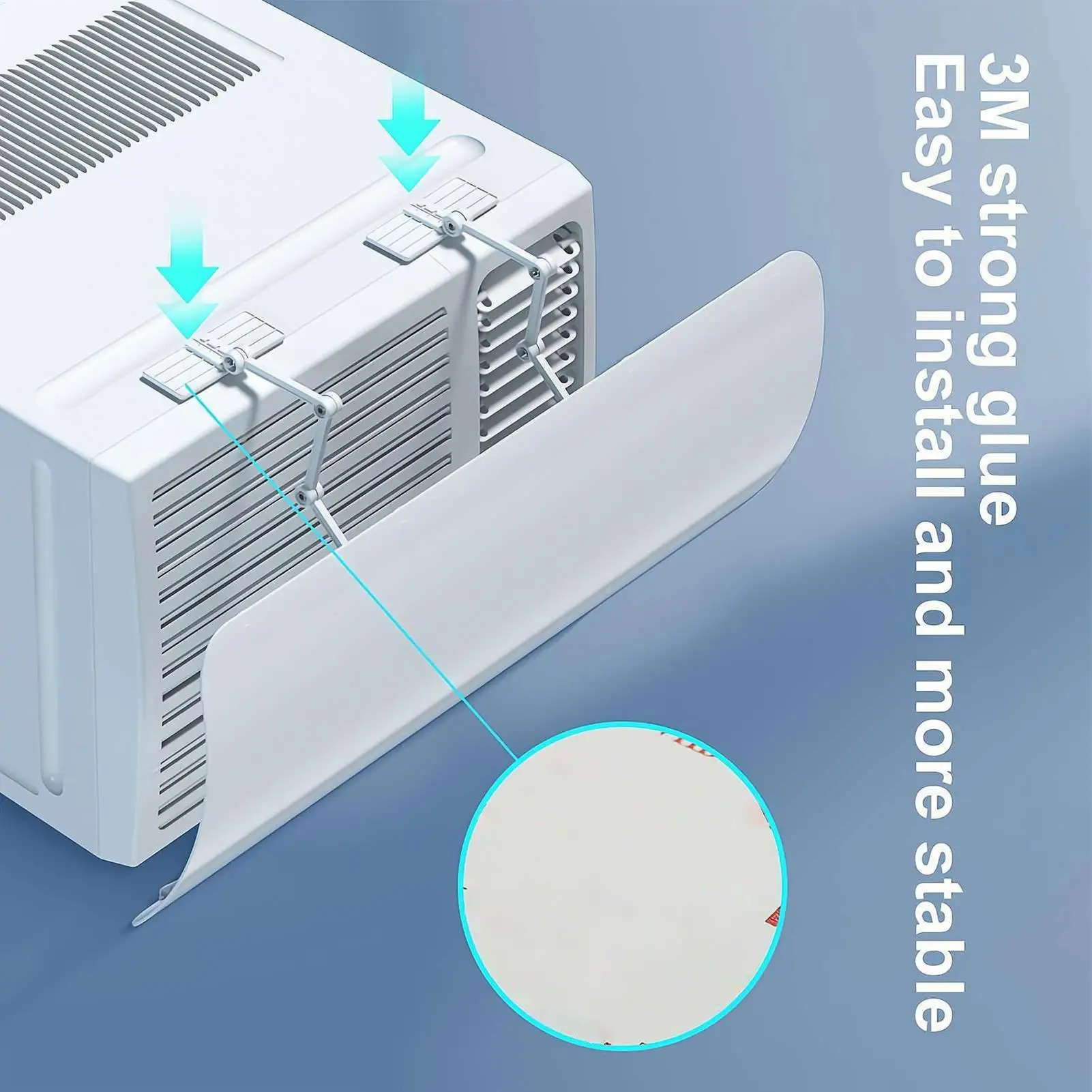 

Оконный дефлектор переменного тока, регулируемое окно, кондиционеры, лобовое стекло, экран управления воздушным потоком, ветровая направляющая для офиса пожилого возраста