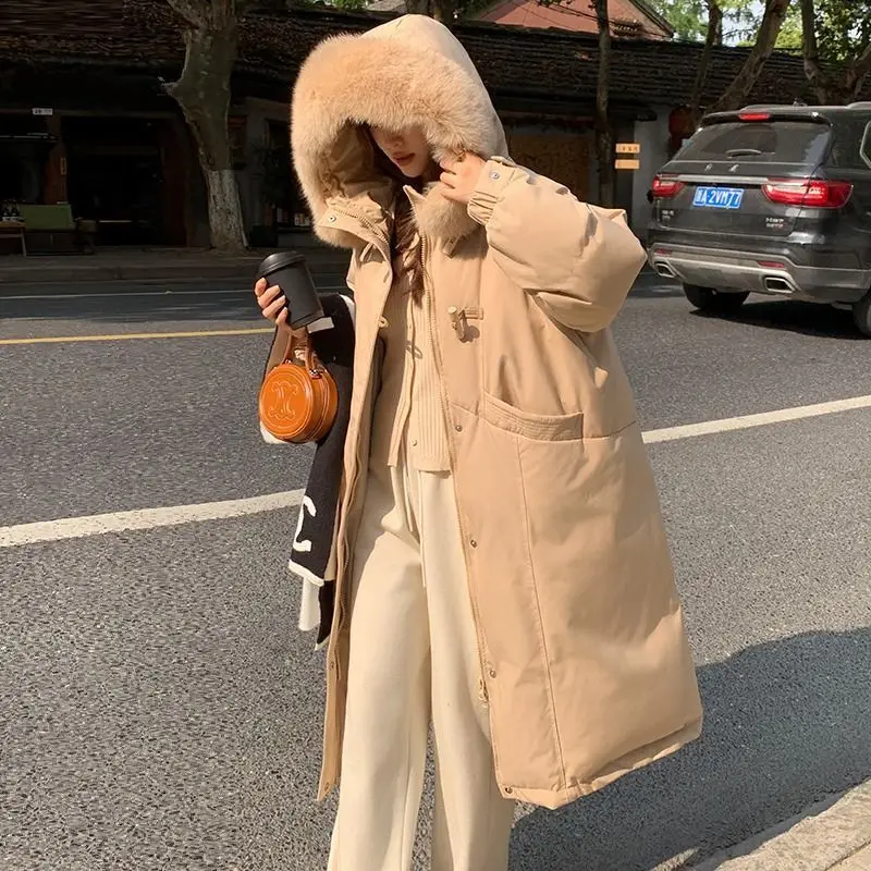 2025 Winter New Style Thick Knee-Length Cotton Coat