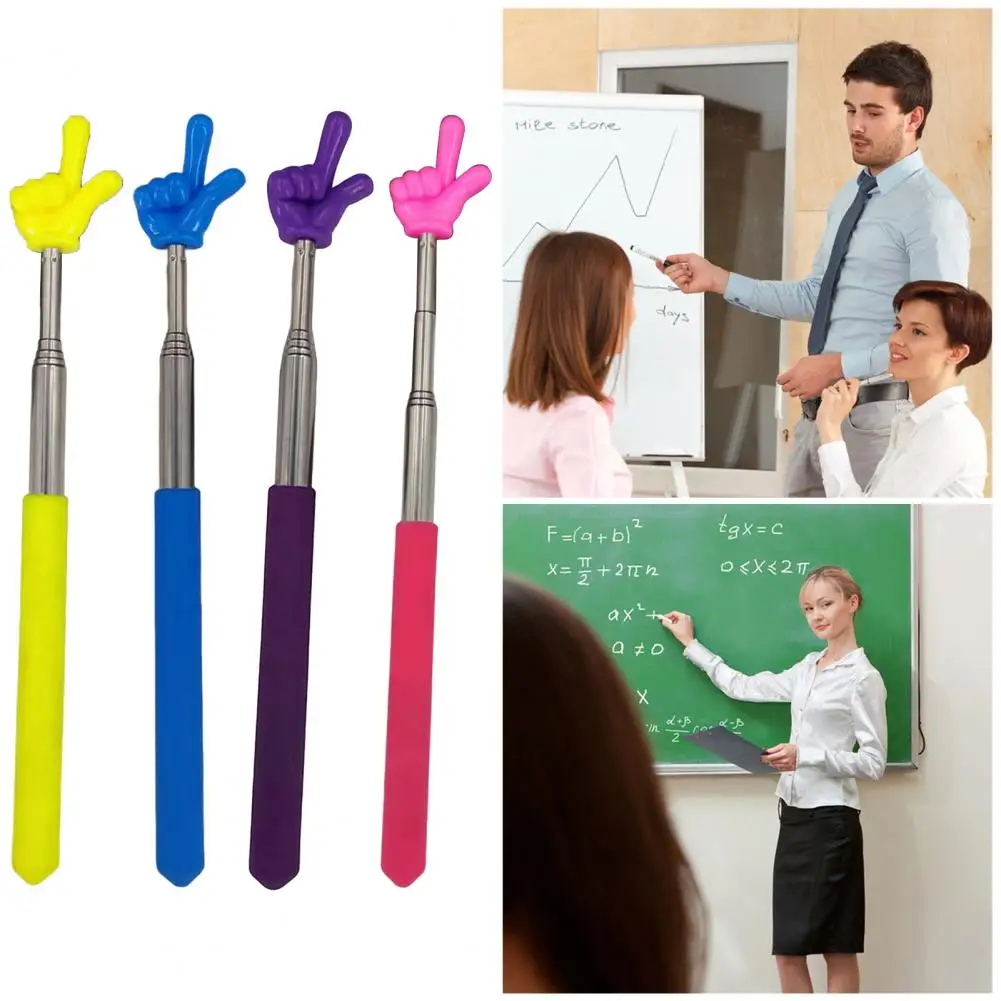 Finger Pointer Stick Retractable Portable Teachers Pointer Handheld Presenter Classroom Whiteboard Pointer Presentation Pointers