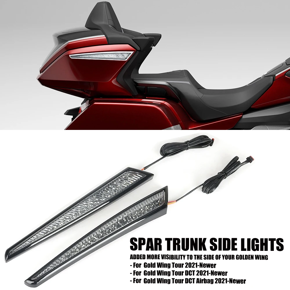 

Motorcycle Top Spar Box Trunk Side Light Decorative LED Light Lamp For Honda Goldwing Gold Wing GL1800 Tour DCT Airbag 2021-2023